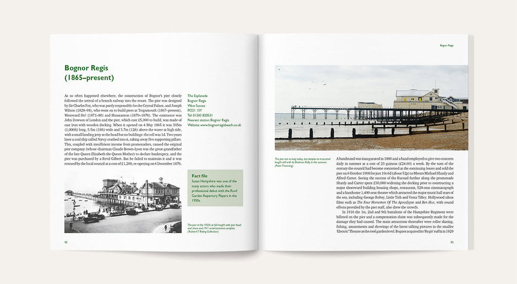 British Seaside Piers -sample page