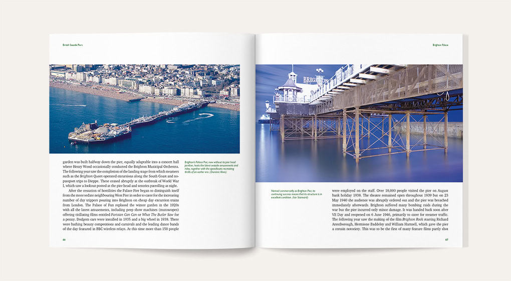 British Seaside Piers -sample page