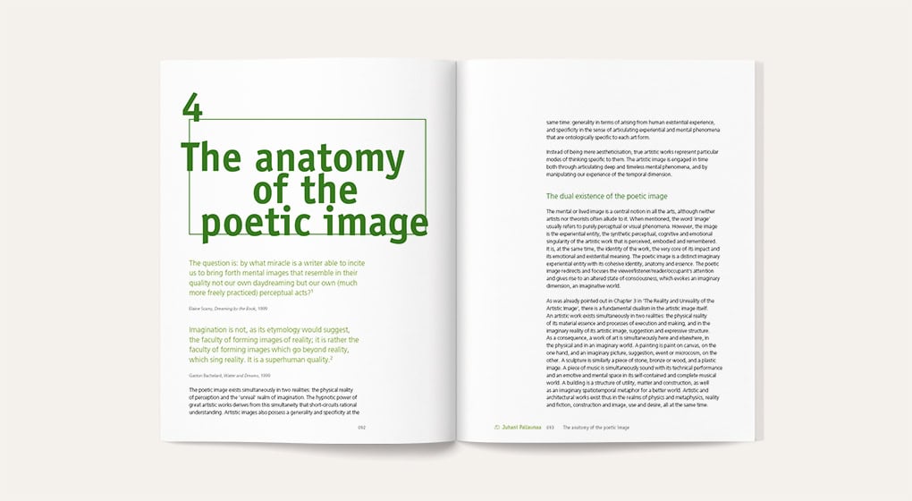 The Embodied Image, Juhani Pallasmaa - sample page