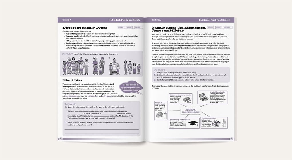 CSEC Revision Guide - Social Science - sample page